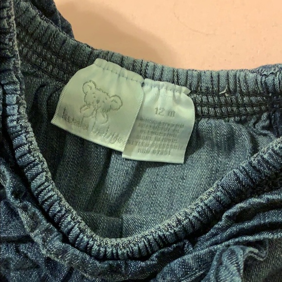 KOALA Toddler Girls Soft Denim Jumpsuit Size 12M EUC - Picture 2 of 6